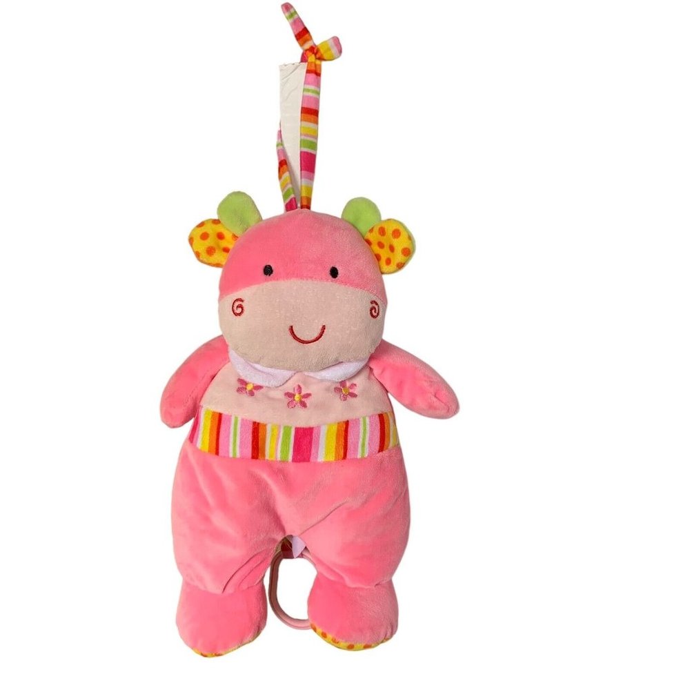 Linzy Musical Plush Pink‎ Giraffe Pull-Tail Twinkle Twinkle Baby Animal Crib Toy
